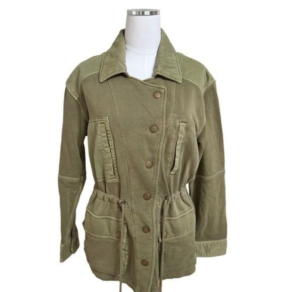 Free People Saturday Utility Jacket in Sweet Sage Size XS - Picture 7 of 14